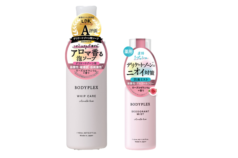 ボディプレックス ホイップケアEX（ローズ＆ゼラニウムの香り） ボディプレックス 薬用デオドラントミスト（ローズ＆ゼラニウムの香り）