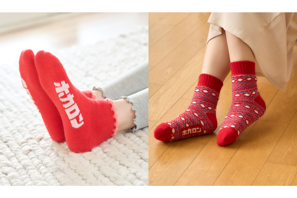 履くホカロン パイルルームソックス 履くホカロン 内側もこもこルームソックス